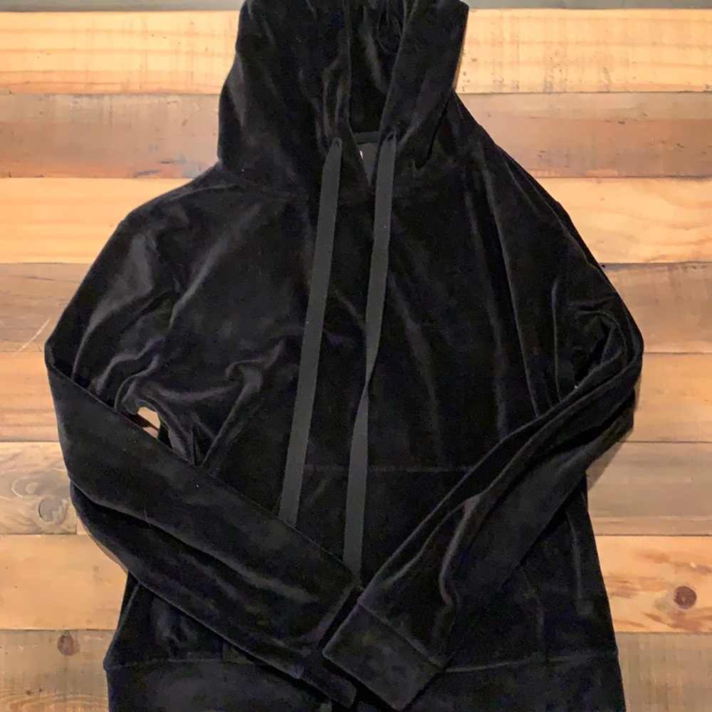 Lou Grey Velvet Sweatshirt